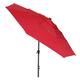 11FT Solar LED Lighted Patio Umbrella with 8 Ribs