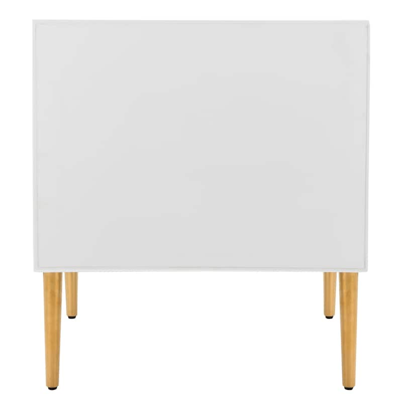 SAFAVIEH Couture Apollo 3-Drawer Beetlewood Side Table - 24Wx18Dx28H