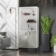 preview thumbnail 1 of 7, Nestfair Modern Sideboard Storage Cabinet with Open Shelves - 68 in. H 68 in. H