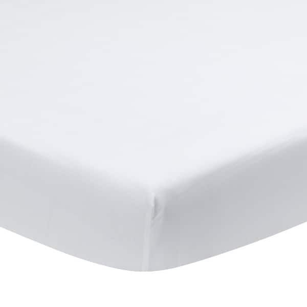 slide 2 of 5, Lambs & Ivy Signature White Organic Cotton Fitted Crib Sheet