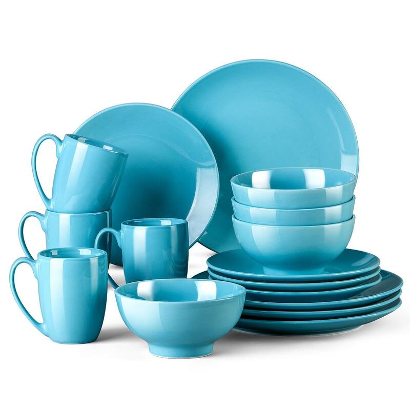 LOVECASA 16-Piece Porcelain Dinnerware Set (Service for 4)