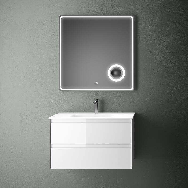 WS Bath Collections Perla C80 Perla 32" Wall Mounted Single Basin