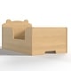 preview thumbnail 44 of 43, Roomfitters Bear-Shaped Toddler Floor Bed, Wood Cot with Safety Guardrails, Modern Montessori Low Profile Kids Bed