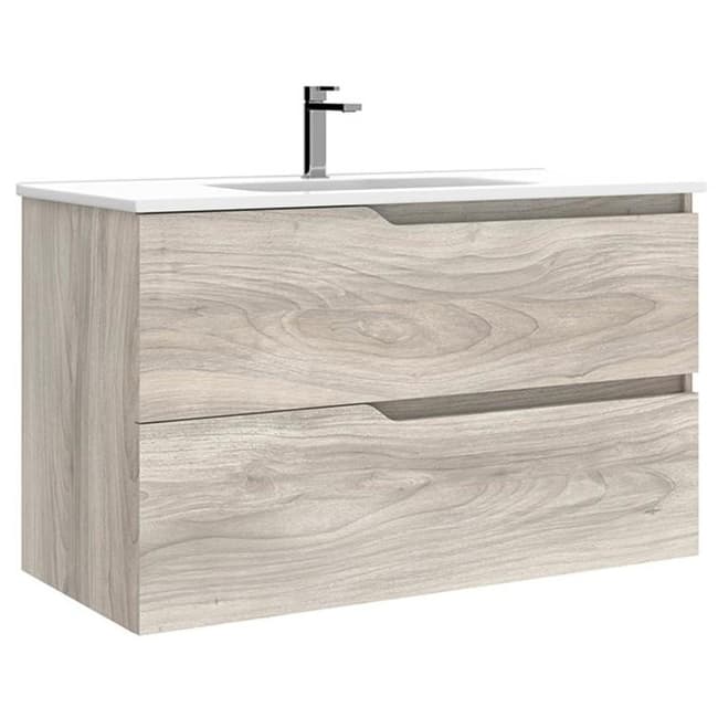 WS Bath Collections Menta C100 Menta 40" Wall Mounted Single Basin