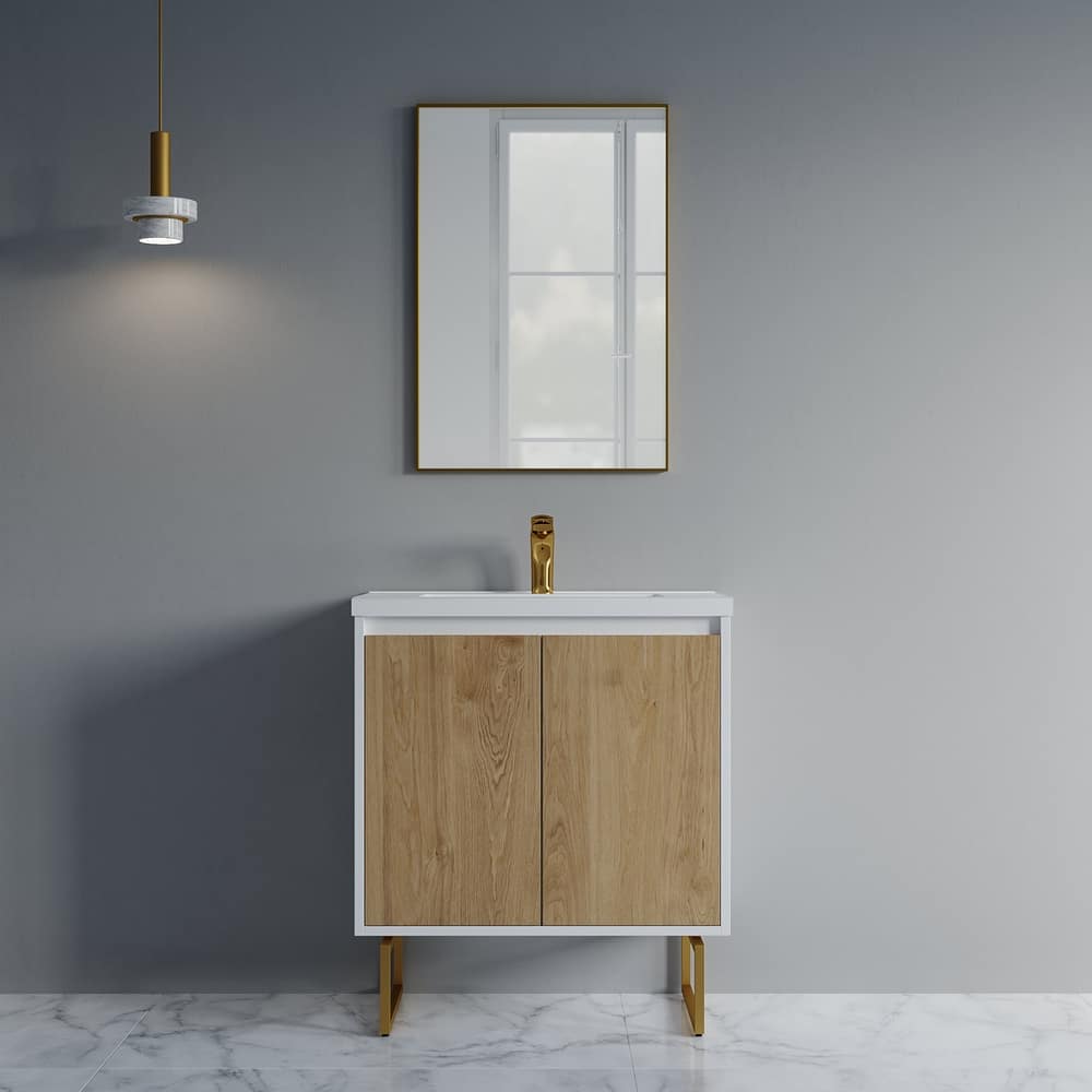 Kennan 30" Single Bathroom Vanity Set with Rectangle Legs