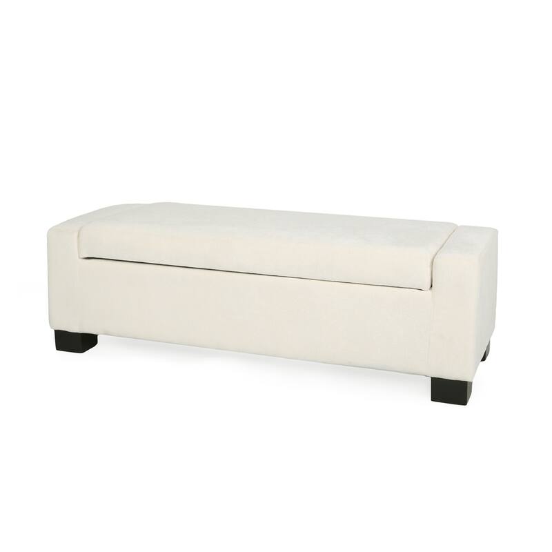 50 Inch Ottoman Bench in Textured Fabric