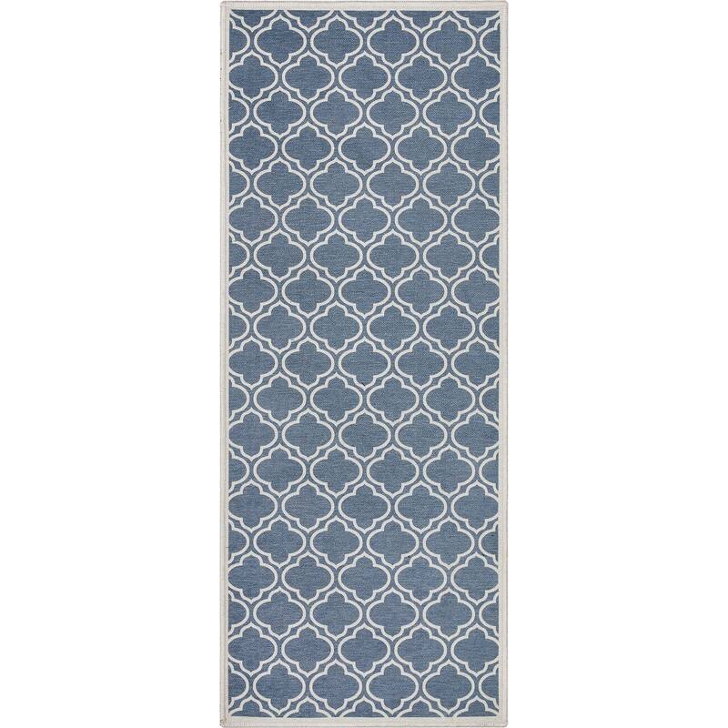 Well Woven Apollo Lattice Moroccan Machine Washable Area Rug