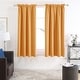 preview thumbnail 70 of 85, Deconovo Solid Rod Pocket Curtain Panel Pair, Set of 4 Panels 38x63 Inch - Orange Flame