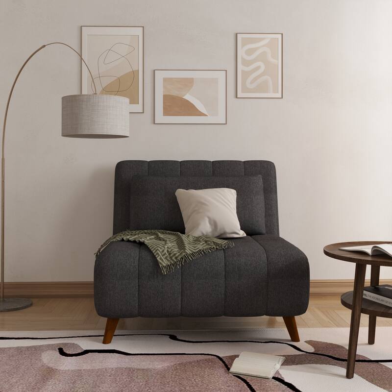Artdeco Home - Carson Carrington Taghusa Convertible Chair - Charcoal