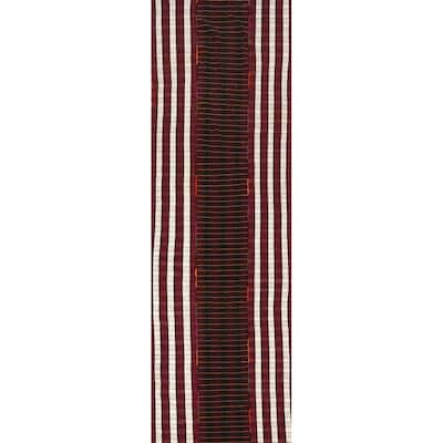 Hand Woven Oriental 100% Wool Carpet Southwestern Tribal Multi-Colored Kilim Runner Rug - 15' 11'' X 4' 2''
