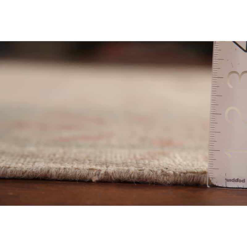 Vegetable Dye Oushak Turkish Square Area Rug Handmade Wool Carpet - 10'1"x 9'8"