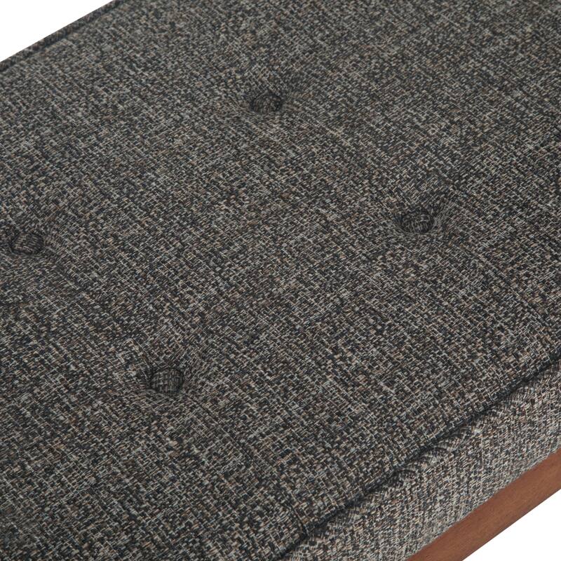 WYNDENHALL Keenan 48 inch Wide Mid Century Modern Rectangle Ottoman Bench