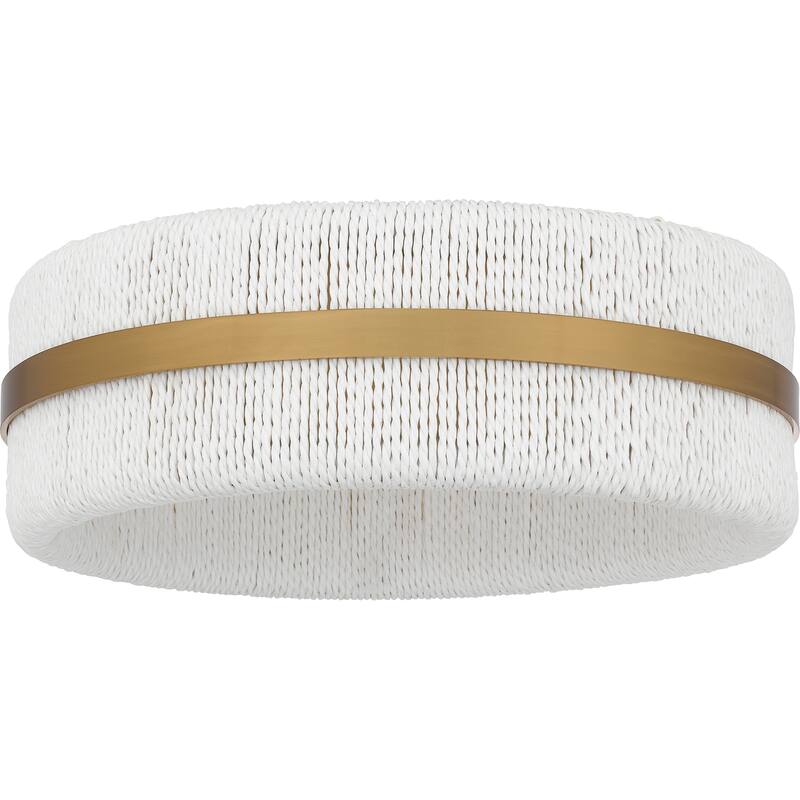 Maeve 2-Light Brushed Gold Flush Mount