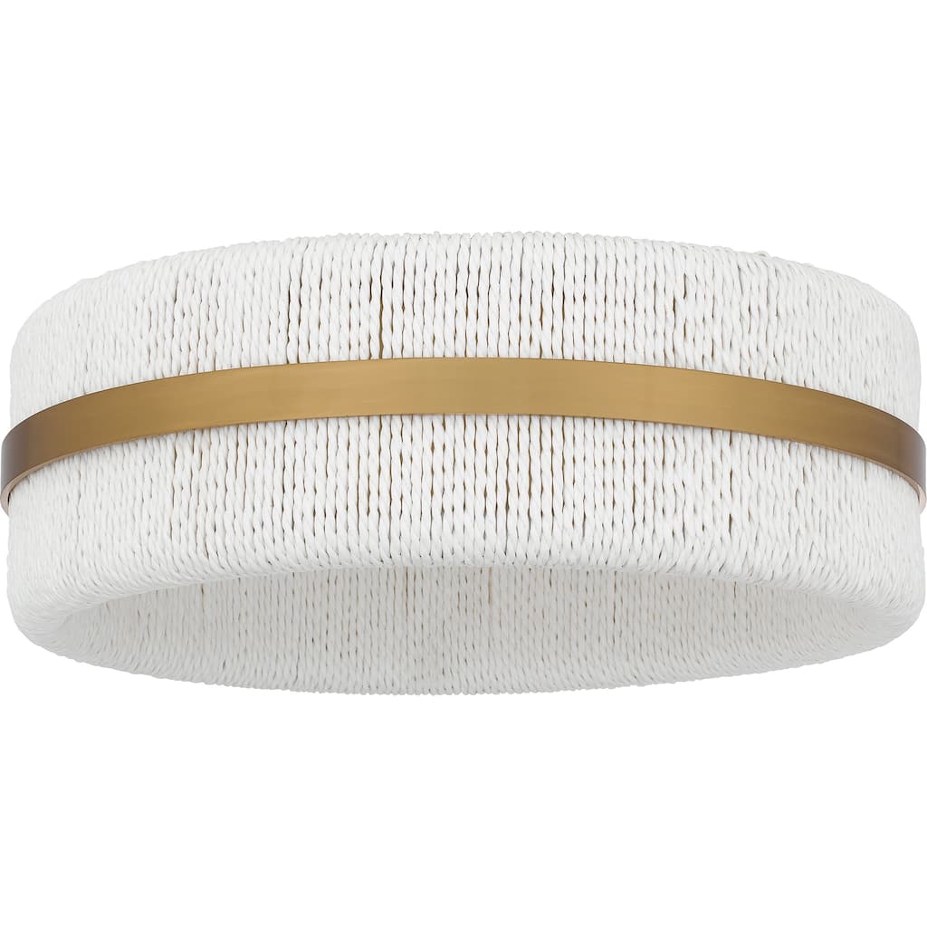 Maeve 2-Light Brushed Gold Flush Mount