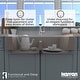 preview thumbnail 37 of 68, Karran Retrofit Apron Front Quartz Double Bowl Kitchen Sink