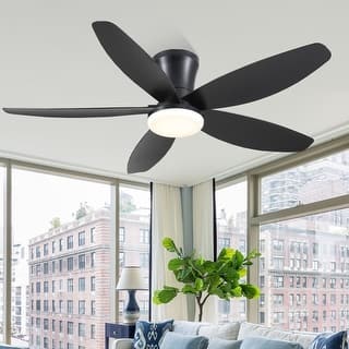 36/42/48 Inches Flush Mount Ceiling Fan for Small Room,Living Room,Bedroom,Patio