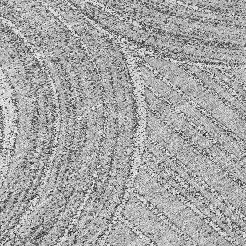 Machine Washable Indoor/ Outdoor Modern Trax Chantille Rug