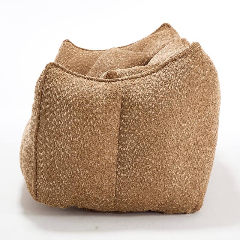 Giant Bean Bag Loveseat Sofa with Armrest for Living Room