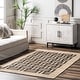 preview thumbnail 1 of 7, Nuloom Saskia Woven Stripes Jute Area Rug 5' x 8' - Ivory - Rectangle