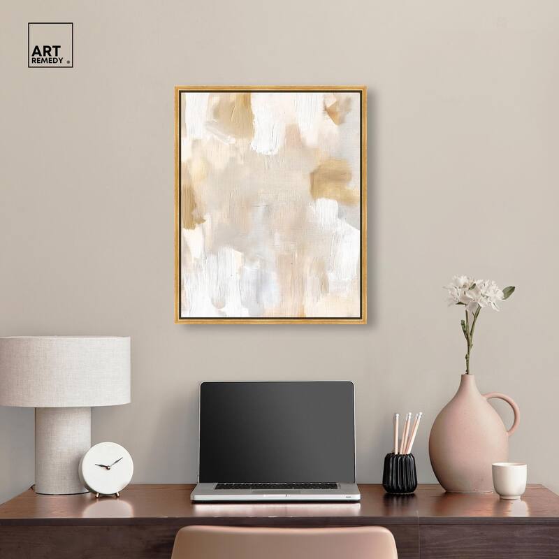 Beige and Cream I Canvas by Art Remedy
