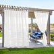 preview thumbnail 8 of 14, Deconovo Tab Top Waterproof Outdoor Sheer Curtains for Patio 2 Panels