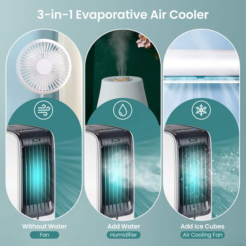 Costway Evaporative Air Cooler Portable Fan Conditioner Cooling