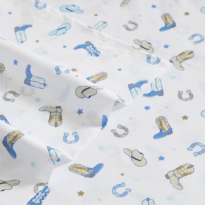 Wrangler Kids Printed Cozy Sheet Set