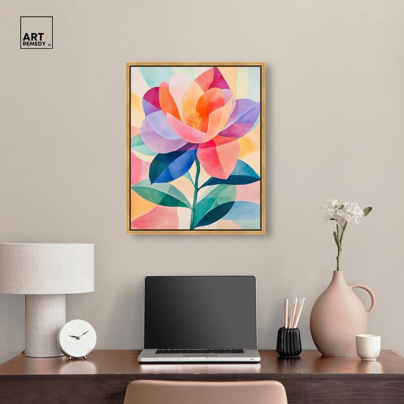 Ail Geofloral II Canvas by Art Remedy