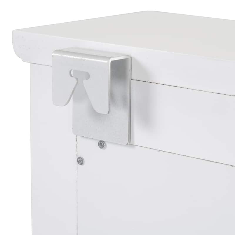 Floating Makeup Vanity with Big Mirror,Wall-Mounted Storage Vanity with Drawers,Pockets & Hooks,Space-Saving Decorative