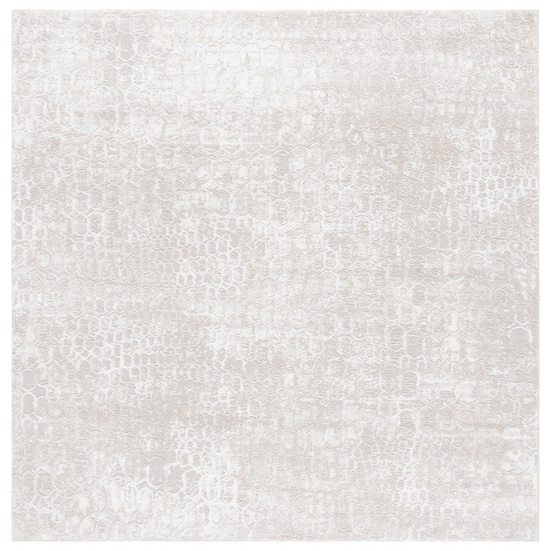 SAFAVIEH Carter Veronique Modern & Contemporary Rug - 8' Square - Ivory/Taupe