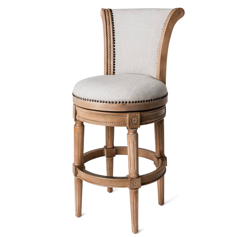 Maven Lane 31" Pullman Swivel Bar Height Kitchen Stool