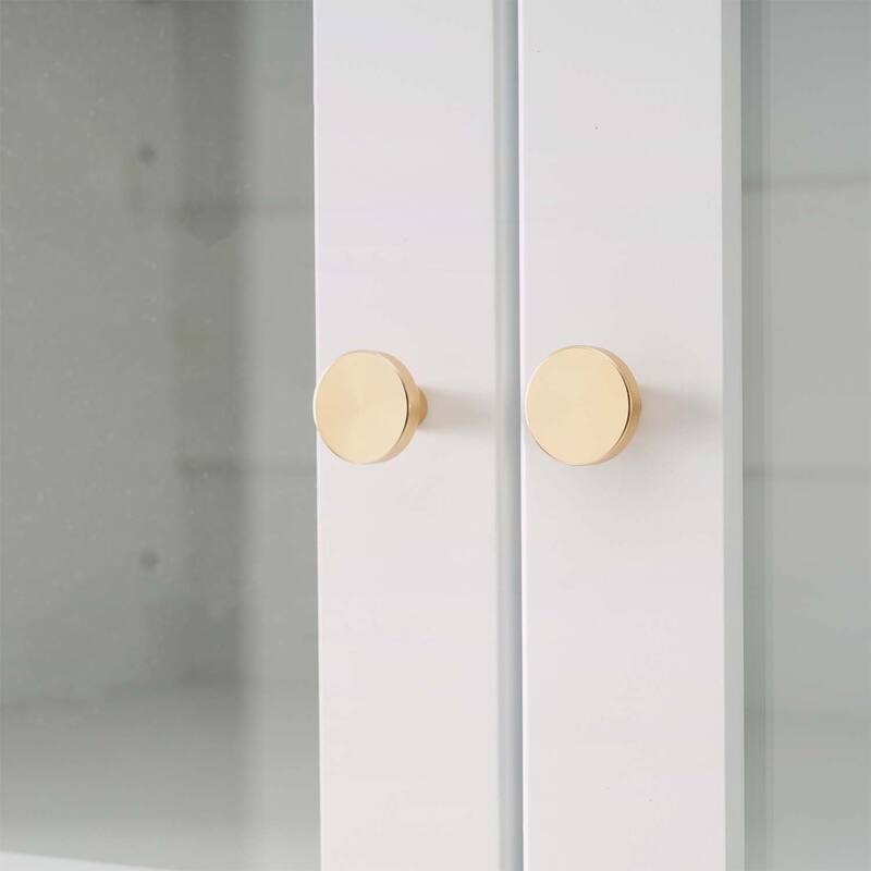 Freestanding Tall Cabinet with 2 Adjustable Shelves,3 Drawers,- Ideal for Bathroom,Living Room,and Kitchen Storage