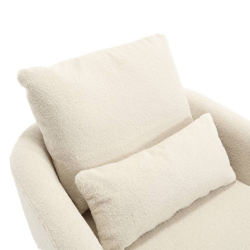 Swivel Barrel Chair, Comfy Round Accent Sofa Chair for Living Room, 360 Degree Swivel Barrel Club Chair, Leisure Arm Chair