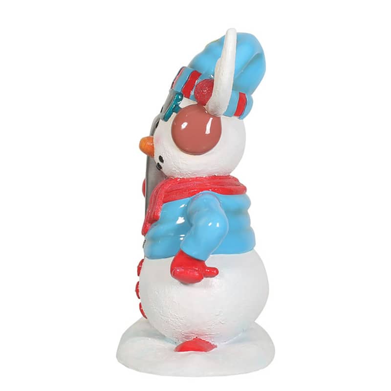 Snowman with Snowboard Commercial Outdoor Decoration - 36" - White