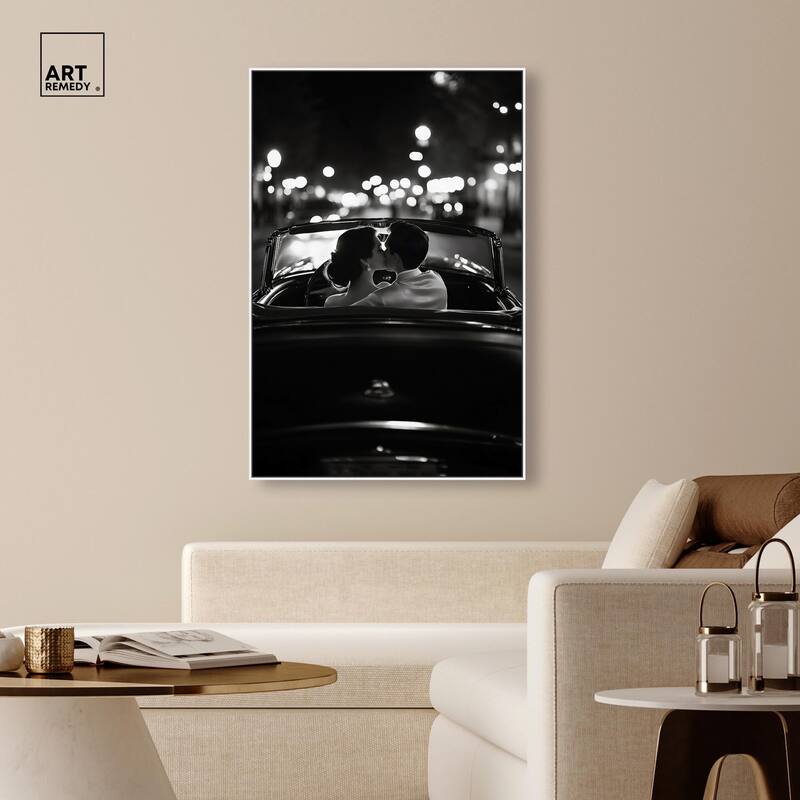 Kiss Me in the Moonlight II Canvas by Art Remedy