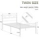 preview thumbnail 12 of 19, VECELO Kids Bed Frame Set of 2, Metal Twin Size Bed Frame with Headboard