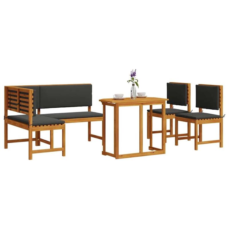 vidaXL Garden Bench Set Brown solid acacia wood - 20 x 35 x 30
