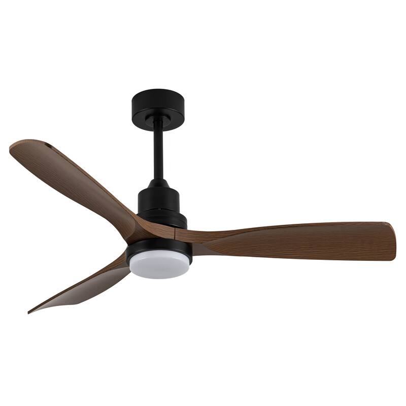 52 Inch 3-Blade LED Indoor&Outdoor Ceiling Fan with Light and Remote