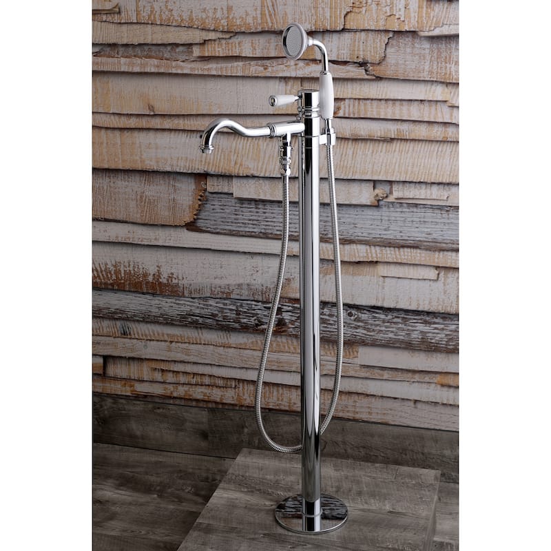Kingston Brass Paris Freestanding Tub Faucet with Hand Shower