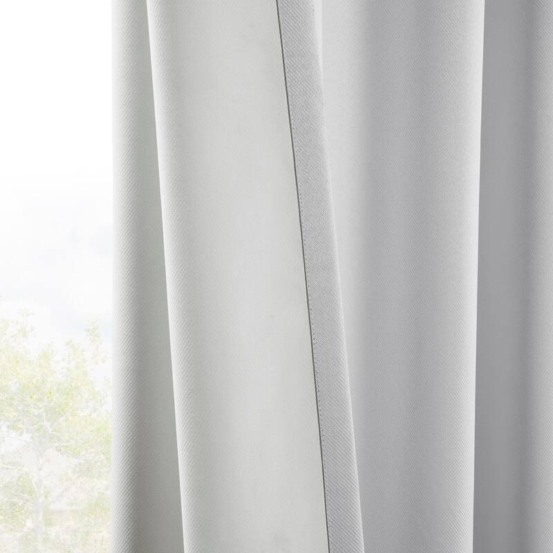 Exclusive Fabrics Vienna Basic Solid Linen Curtains (2 Panel) Blackout Curtains For Bedroom & Living Room Curtains