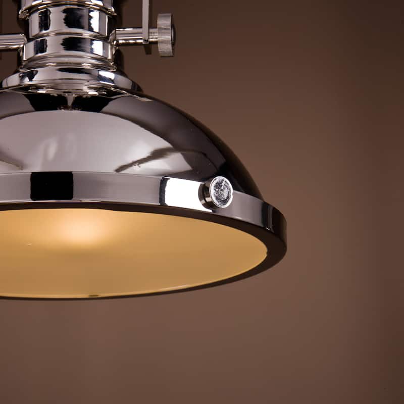 1-Light 13" Modern Industrial Single Dome Pendant Light