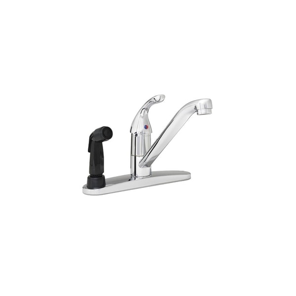 PROFLO PFXC3121 Single Handle Kitchen Faucet with Attached Side Spray - Chrome