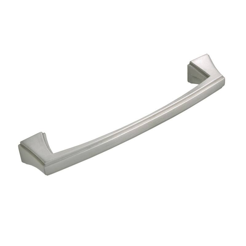 Utopia Alley Brett Pull Handle - Decorative Cabinet Drop Pull Handles for Cabinets, Brushed Nickel, 5.0" Center to Center
