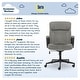 preview thumbnail 5 of 86, Serta Hannah Office Chair with Headrest Pillow, Adjustable Ergonomic Desk Chair with Lumbar Support