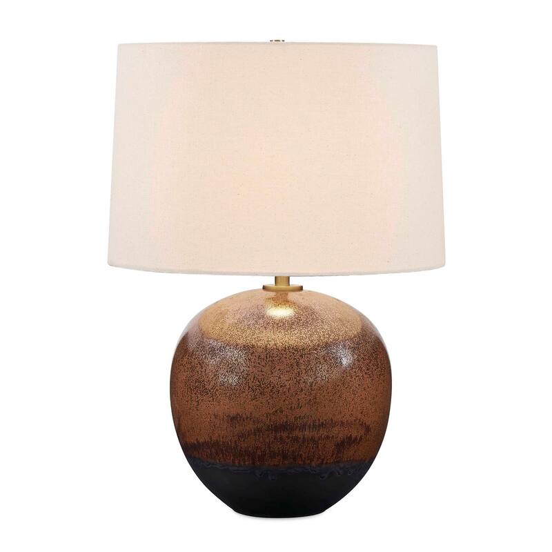Uttermost Brownell Rust Brown Table Lamp - 17.00" W x 23.75" H x 17.00" D