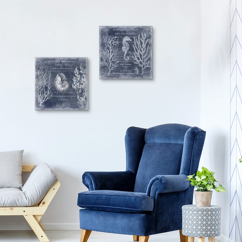 The Deep Blue Sea I-II by Deborah Devellier Canvas Art Prints