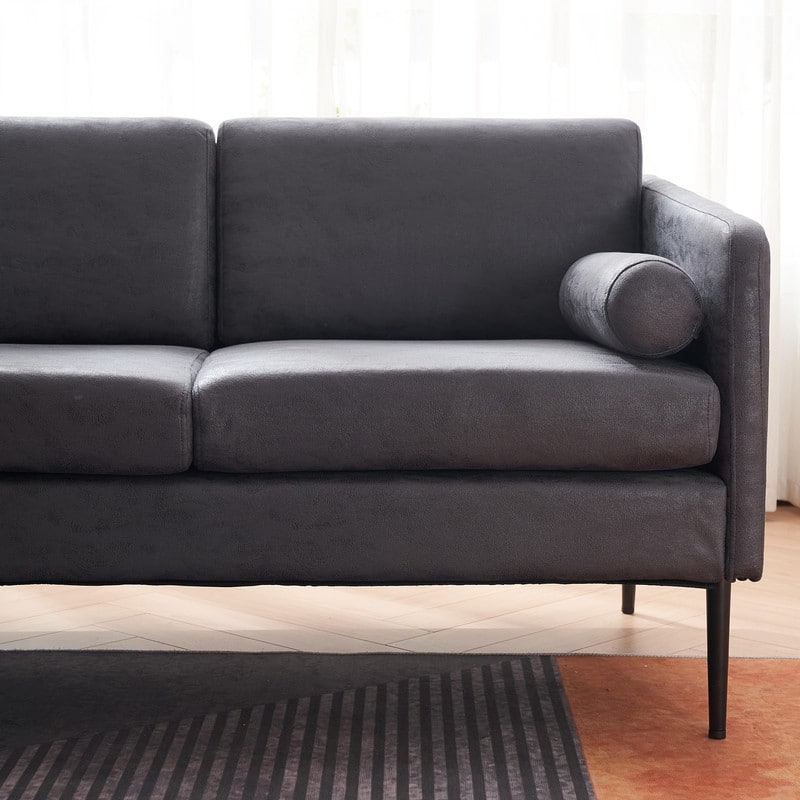 Foil Fabric Surrounding Chair Indoor Loveseat Sofa with Pillow
