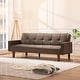 preview thumbnail 9 of 14, Mieres Modern Style Fabric Upholstered Tufted Sofa Bed Brown