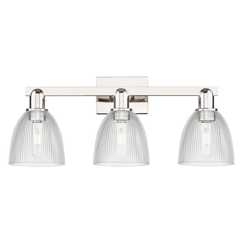 Innovations Lighting 716-3W-11-25 Castile Vanity Castile 3 Light 25" - Polished Nickel / Clear