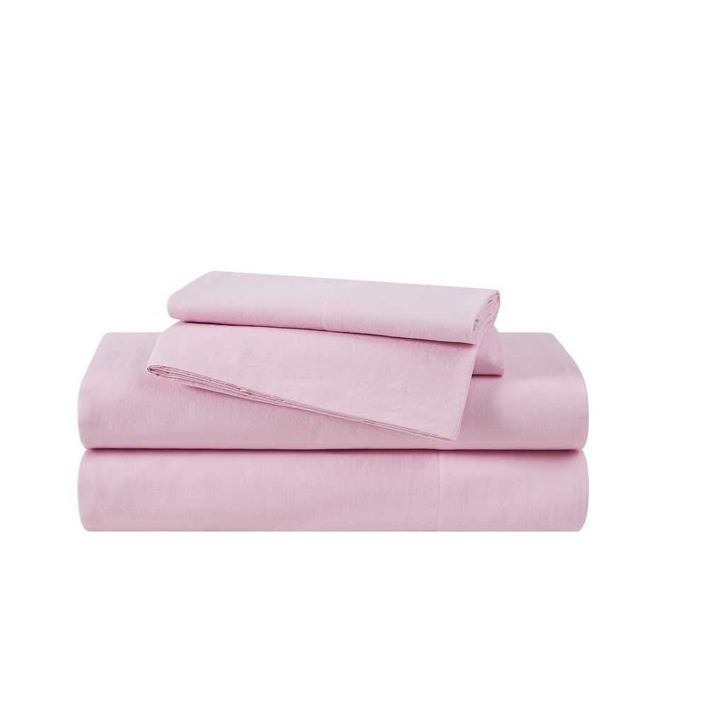 The Farmhouse by Rachel Ashwell Washed Solid Cotton Sheet Set